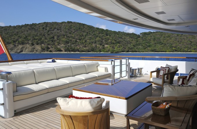 Superyacht TV - Main Deck Seating to Aft